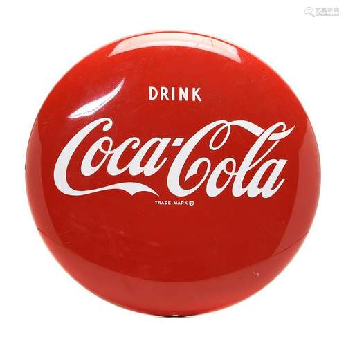 Porcelain Drink Coca-Cola Button Sign