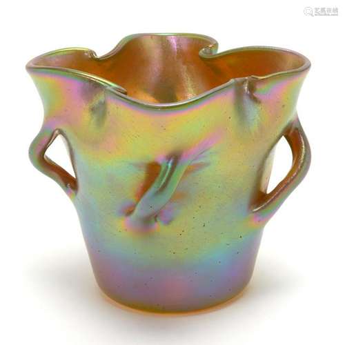 Tiffany Studios Early Favrile Glass Vase.