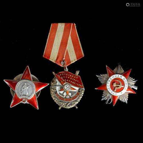 Lot of Three Russian Orders