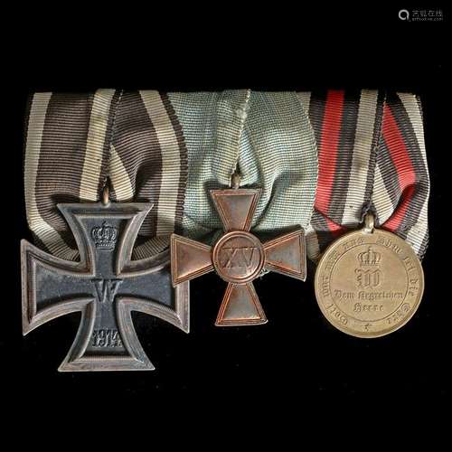 German World War I Bar of Three Medals