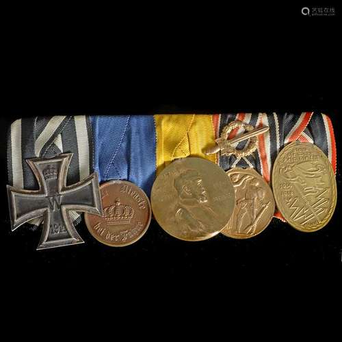 German World War I Bar of Five Medals