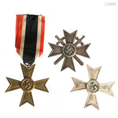 Lot of Three German World War II Medals