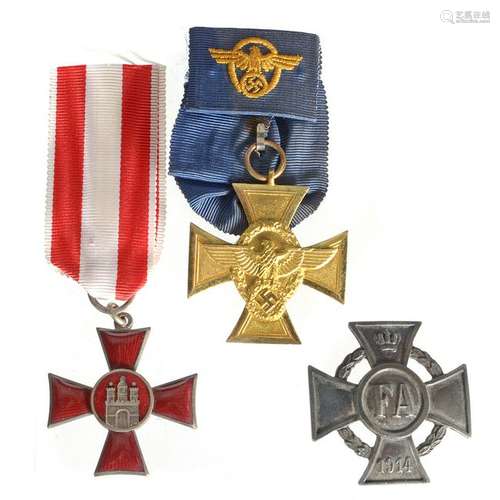 Lot of Three German World War II Medals