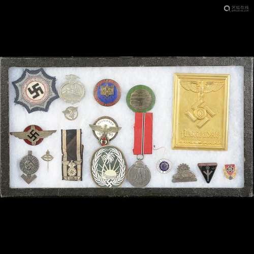 Collection of German World War II Badges and Pins