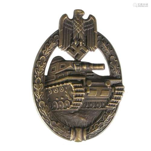 German Tank Assault World War II Badge