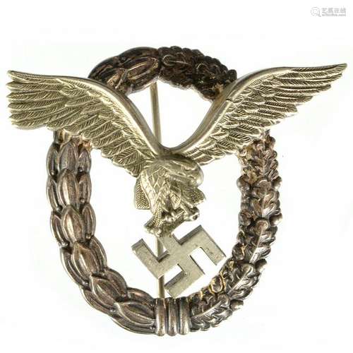 German World War II Luftwaffe Pilot Badge