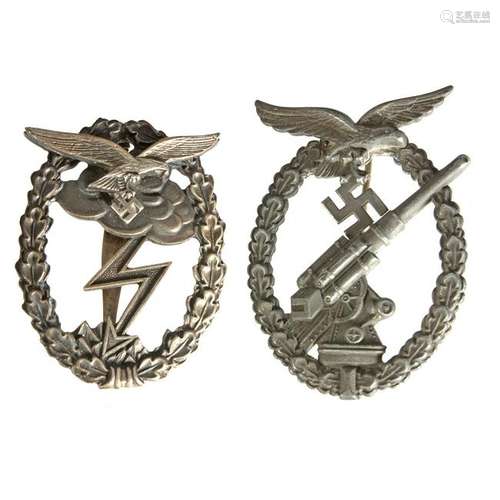 Lot of Two German World War II Badges