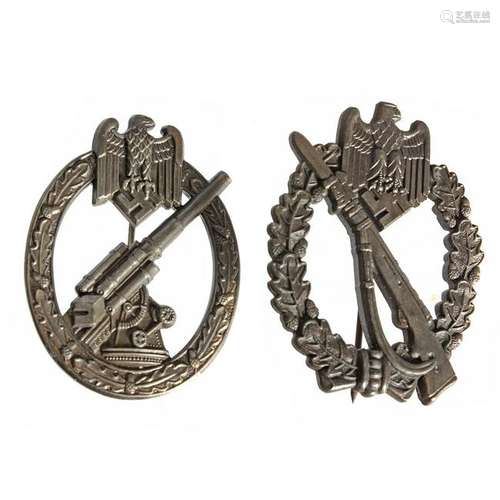 Lot of Two German World War II Badges