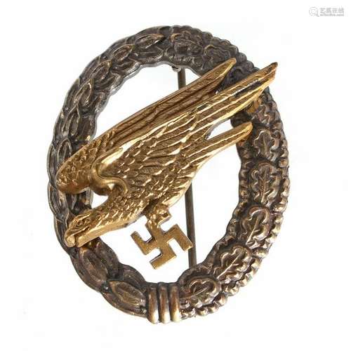 German World War II Luftwaffe Paratrooper Badge