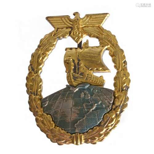 German World War II Auxiliary Cruise Badge.