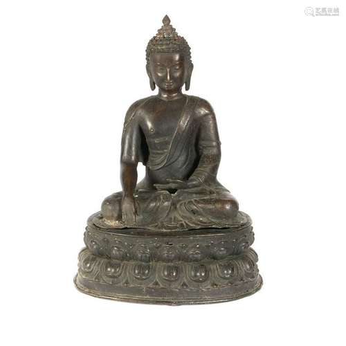 Tibetan Bronze Seated Buddha