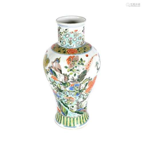 Chinese Famille Verte Porcelain Vase