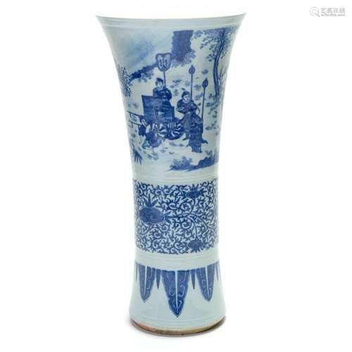 Chinese Blue and White Beaker Vase