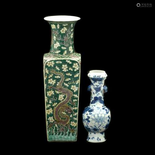 Two Chinese porcelain vases