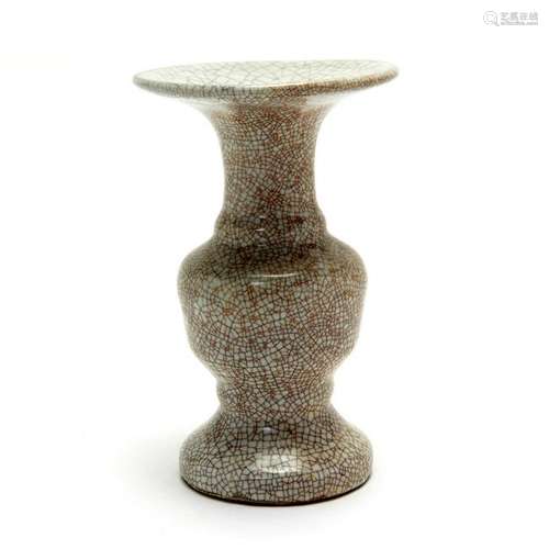 Chinese Ge Type Gu Form Vase