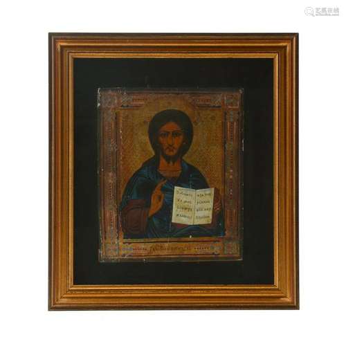 Framed Icon, Christ Pantokrator, Kristus Kakkivaltas,