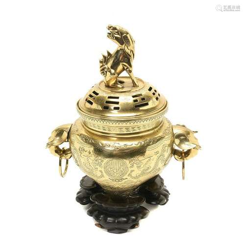 Chinese Bronze Tripod Censer