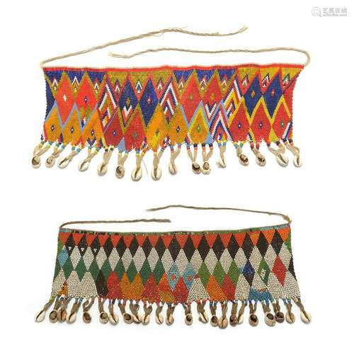 Two 20th Century Young Women's Beaded Cache-Sexe (Dibul