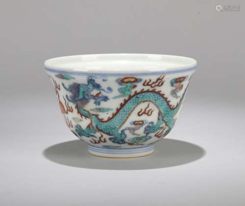 A Chinese Dou-Cai Glazed Porcelain Bowl