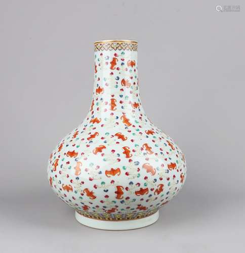 A Chinese Famille-Rose Porcelain Vase