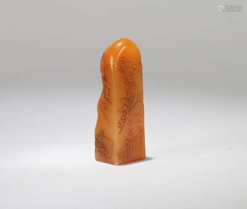 A Chinese Carved Tianhuang Seal