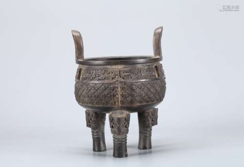 A Chinese Bronze Incense Burner