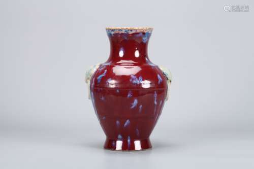 A Chinese Flambe Porcelain Vase