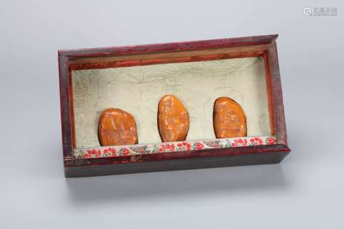 A Set of Chinese Carved Tianhuang Seals