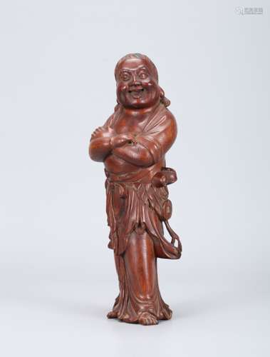 A Chinese Carved Agar-Wood Figure