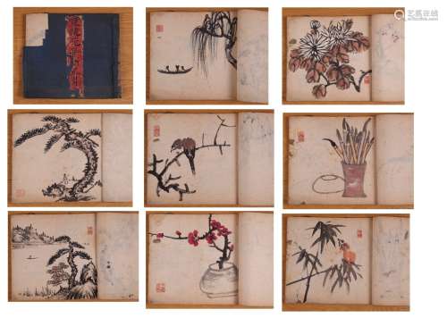 A Book of 31 Pages Chinese Painting