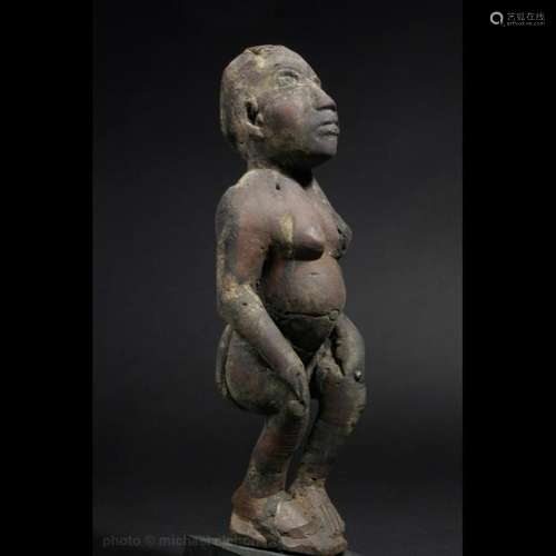 Late 19th C Fon Ppl Androgynous Bocio Figure