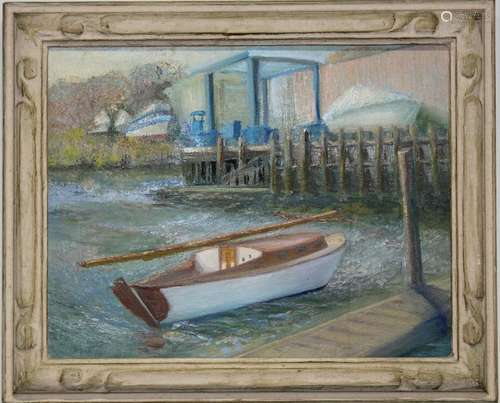 Dickerson, 20th C. American School Harbor Scene