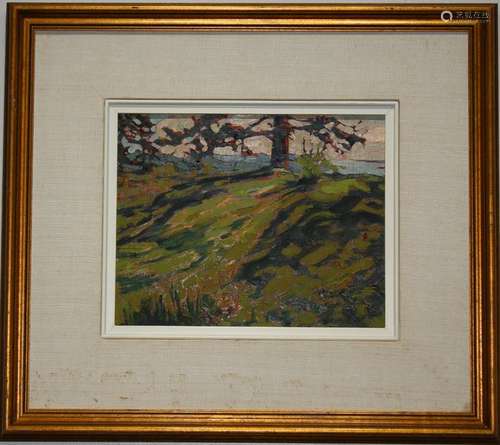 California School, 20th C. Impressionist Landscape