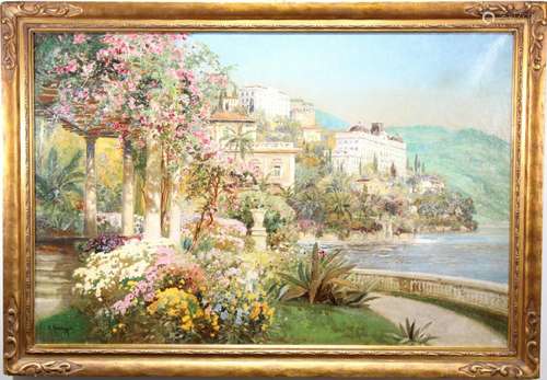 Alois Arnegger (1879-1967) Villa on Amalfi Coast