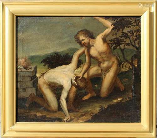 17th C. Old Master Painting of Cain and Abel