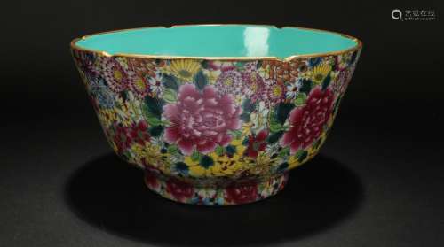 A Chinese Flower-blossom Detailed Porcelain Bowl