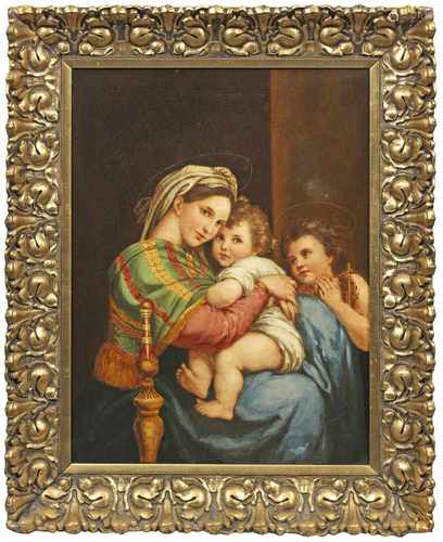 Raffael(1583 Urbino - 1520 Rom) nachMadonna della Sedia (Seggiola)Kopie des 19. Jhs. nach dem