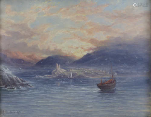J. A DANIEL (SCOTTISH 19TH CENTURY)'The Isle of Mists, Kyle Muir Castle, Skye' & 'Entrance to Loch