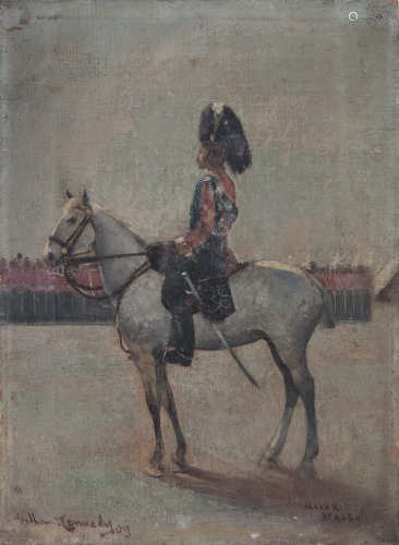 WILLIAM KENNEDY (SCOTTISH, 1859 - 1918)Equestrian study of a Major of the Argyle and Sutherland