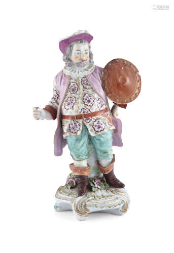 ***PLEASE NOTE DESCRIPTION IN THE PRINTTED CATALOGUE SHOULD READ***A DERBY FIGURE OF A FALSTAFF,