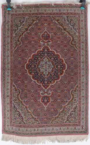 Bidjar Teppich, Iran, 89x59 cm,handgeknüpfter Teppich, Wolle, 89 cm x 59 cm, 800.000 Konten pro qm.,