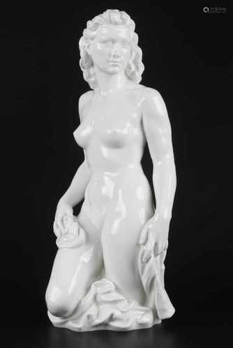 Meissen Figur Der Frühling von Robert Ullmann, Porzellan, weiß, Schwertermarke, 2.Wahl, Modellnr..