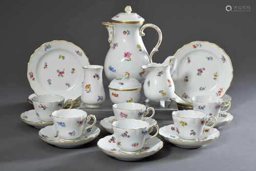 16 Teile Meissen Kaffeeservice 