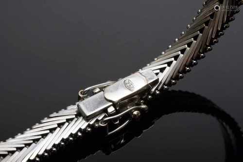 WG 750 Brillantarmband (zus.ca.0.40ct/VS-SI/W,1x fehlt), 17,4g L. 17,5cmWG 750 brilliant bracelet (