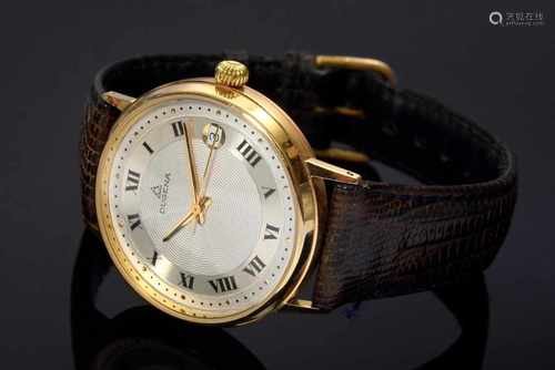 Moderne Dugena GG 585 Automatik Armbanduhr mit Glasboden in Original Box, Römische Ziffern,