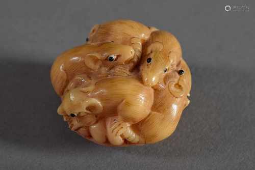 2 Diverse Katabori Netsuke 