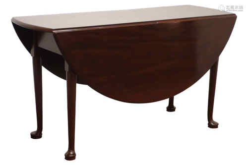 George lll mahogany gateleg dining table,