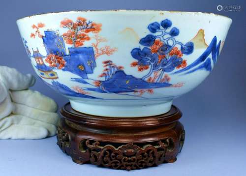 CHINESE IMARI PORC BOWL CA.1750