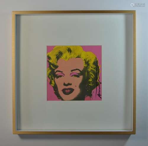 ANDY WARHOL CASTELLI INVITATION PINK MARILYN 1981