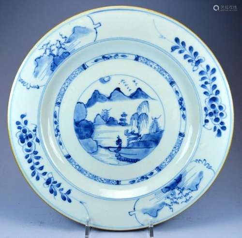 CHINESE QIANLONG PORC PLATE CA. 18TH C